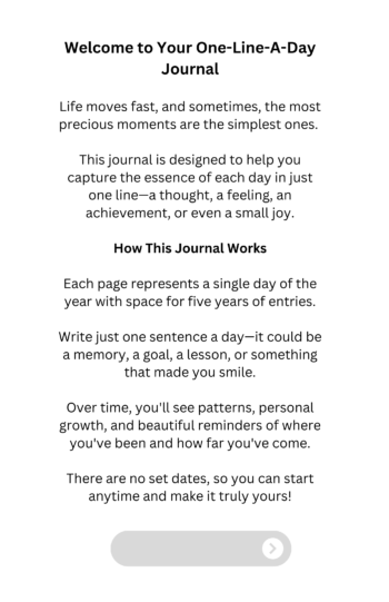 My One Liner Journal: A Five-Year - Daily Reflection - Paperback - Image 3